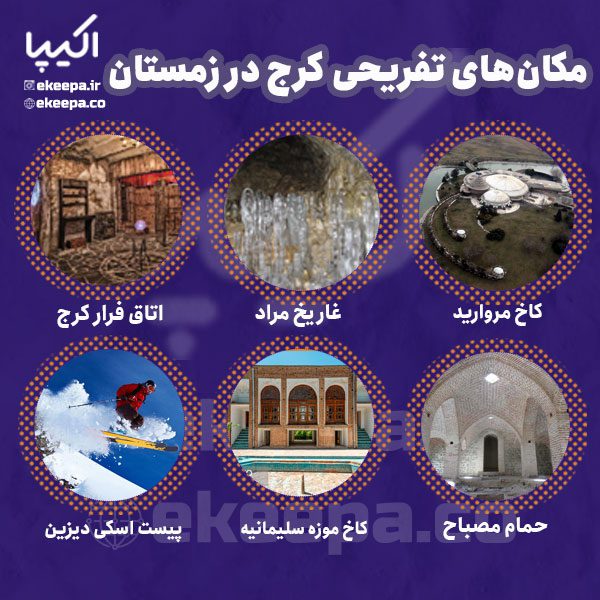 مکان‌های تفریحی کرج در زمستان