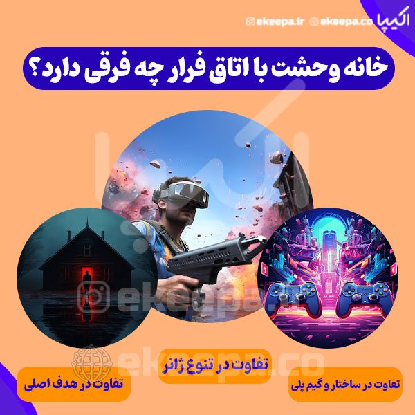 تفاوت خانه وحشت با اتاق فرار