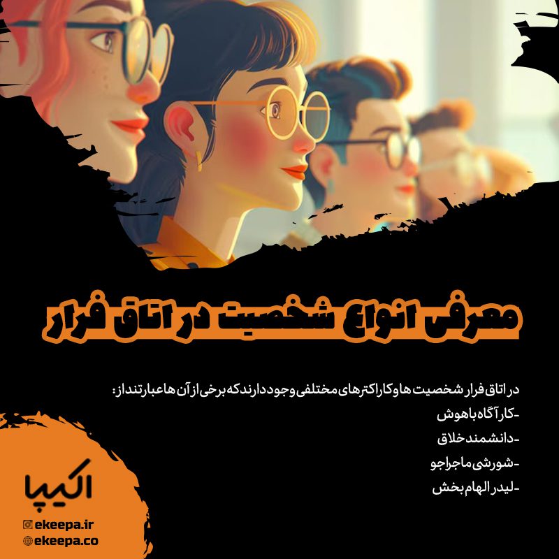 معرفی انواع شخصیت در اتاق فرار